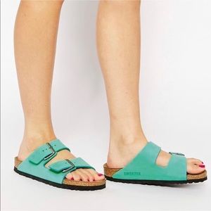 Birkenstock Turquoise Soft Foot Bed Arizona